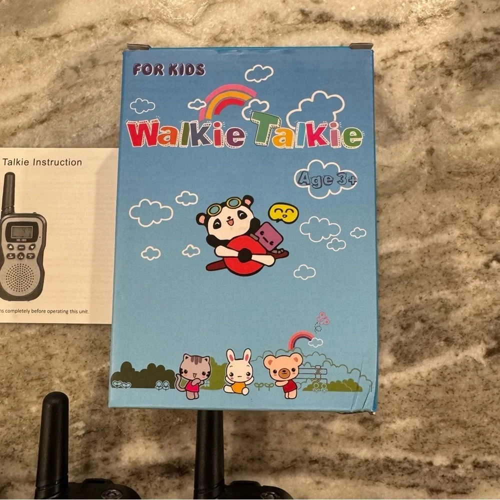 Kids Walkie Talkie Set - Blue, Green, Pink